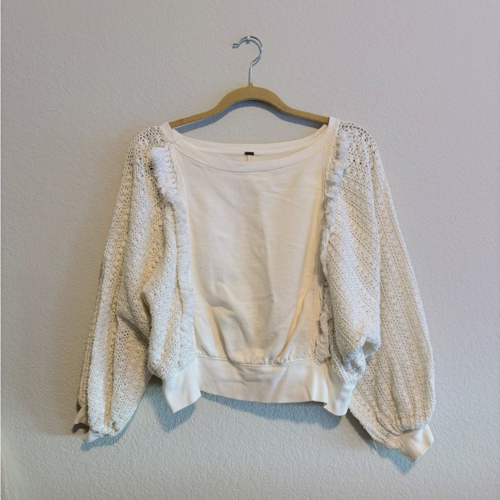 Free People Faff & Fringe Pullover